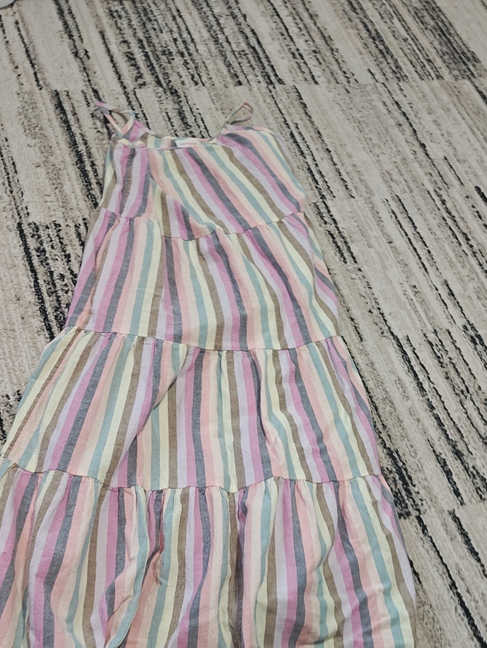 Cat & Jack Pastel Rainbow Stripe Dress